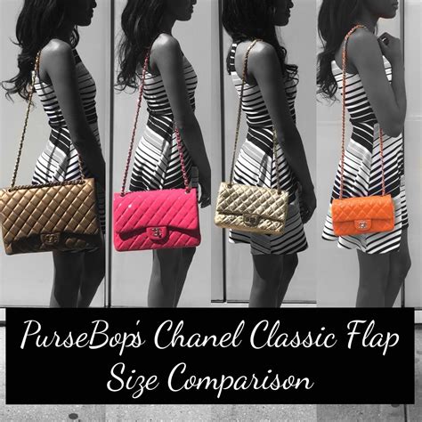 Chanel Classic Flap Bag Size Comparison .